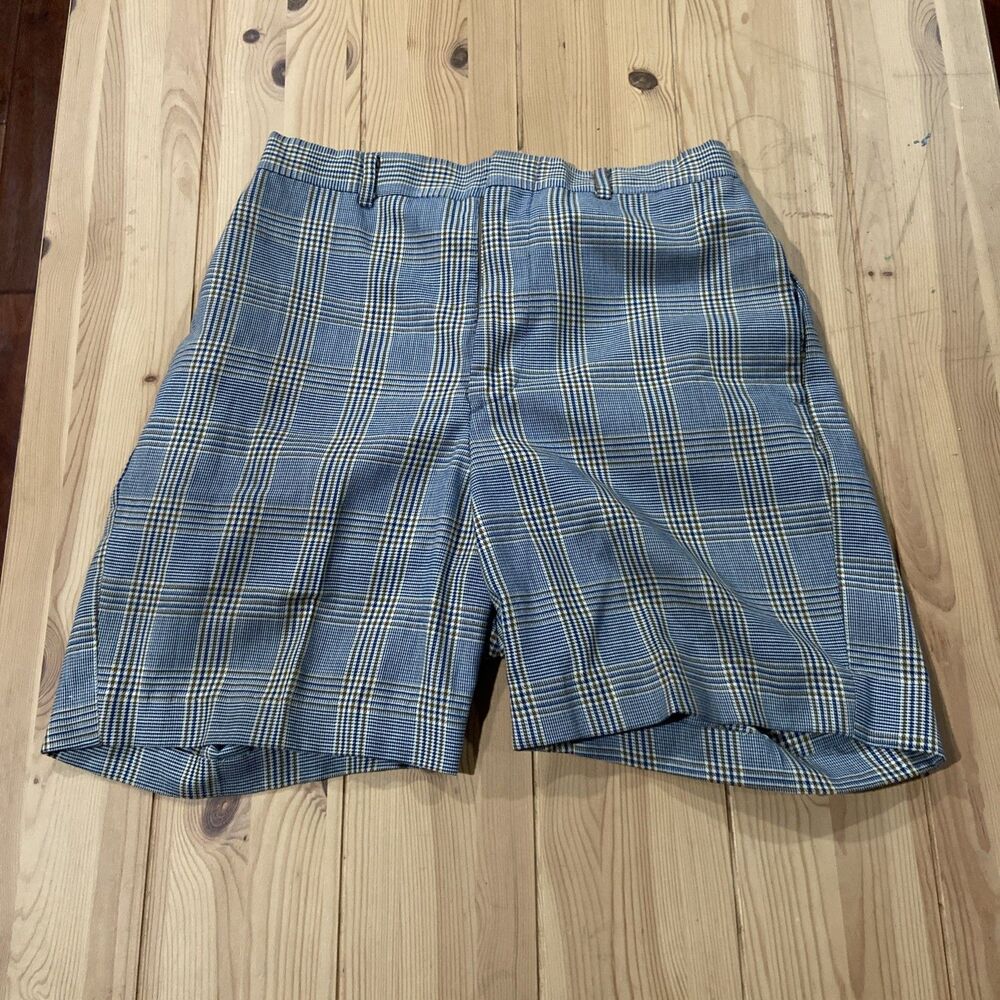 Vintage Sears Perma Prest Houndstooth Multicolor Shorts Womens 28x6